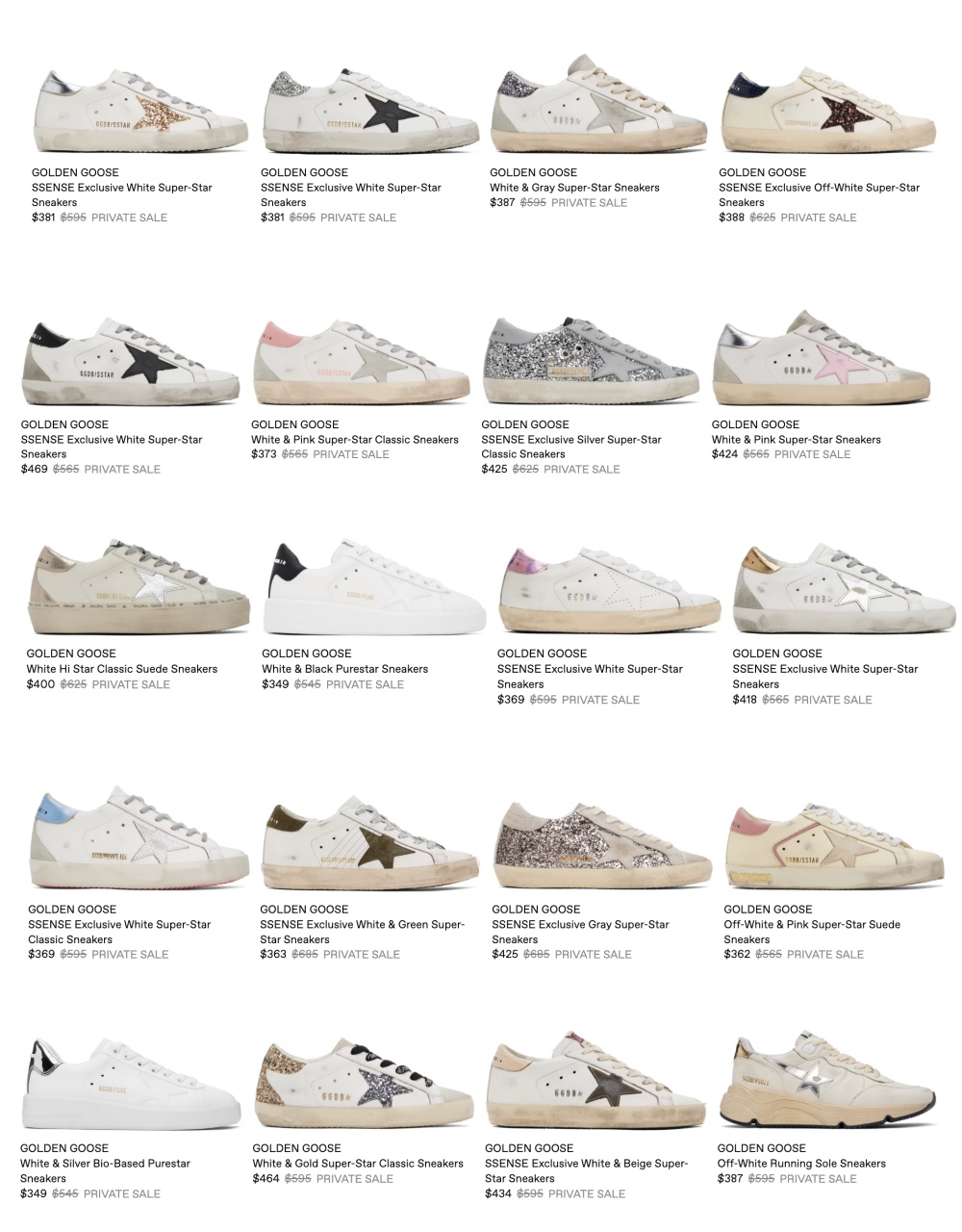 ssense shoes products image