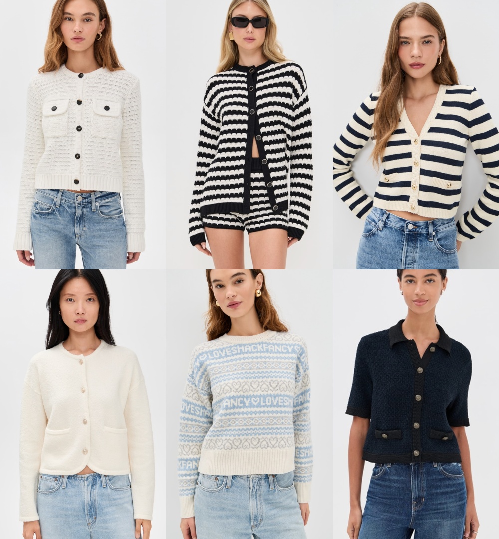 Shopbop 折扣針織小外套穿搭靈感分享、單品推薦