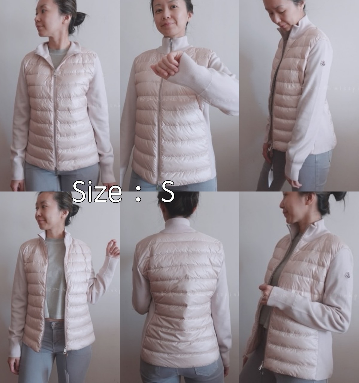 moncler pink coat image
